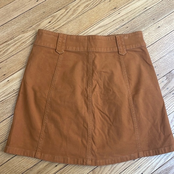 MADEWELL button up mini skirt size 00 - Picture 7 of 7